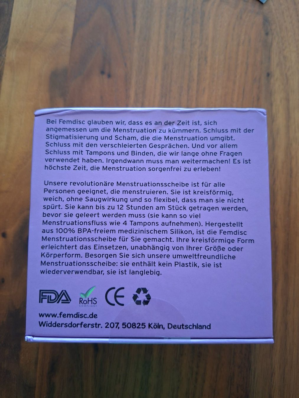 Altro per la cura del corpo: Femdisc Menstruationsdisc – Nuovo e nell'imballaggio originale da Liebefeld venduto da fio_xf7g 1