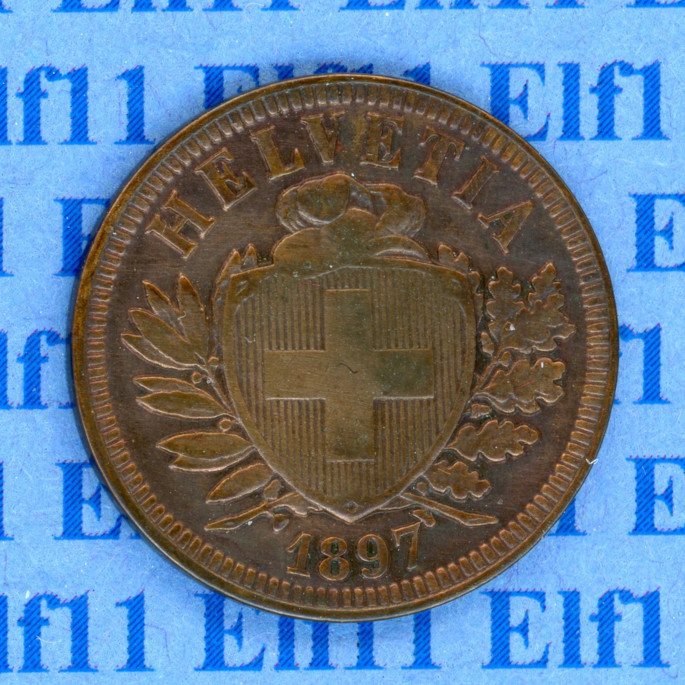 Tutti le monete: CHF___0.02 1897 -vz 2 Rappen – Usato da Widnau venduto da Elf11