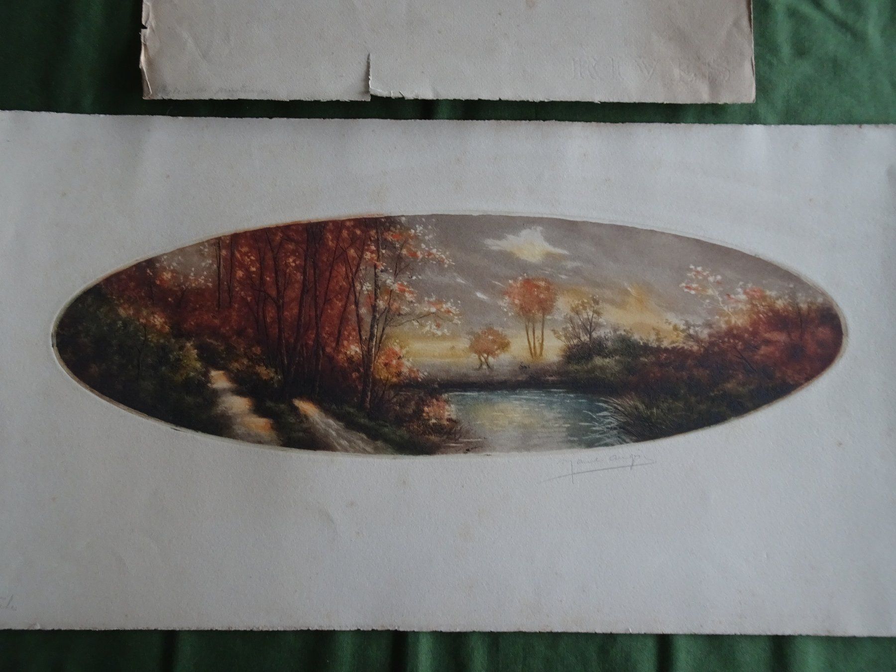 Arts picturaux & lithographies: 2 alte signierte Litho-Bilder – D'occasion à Vitznau par Mina60 5