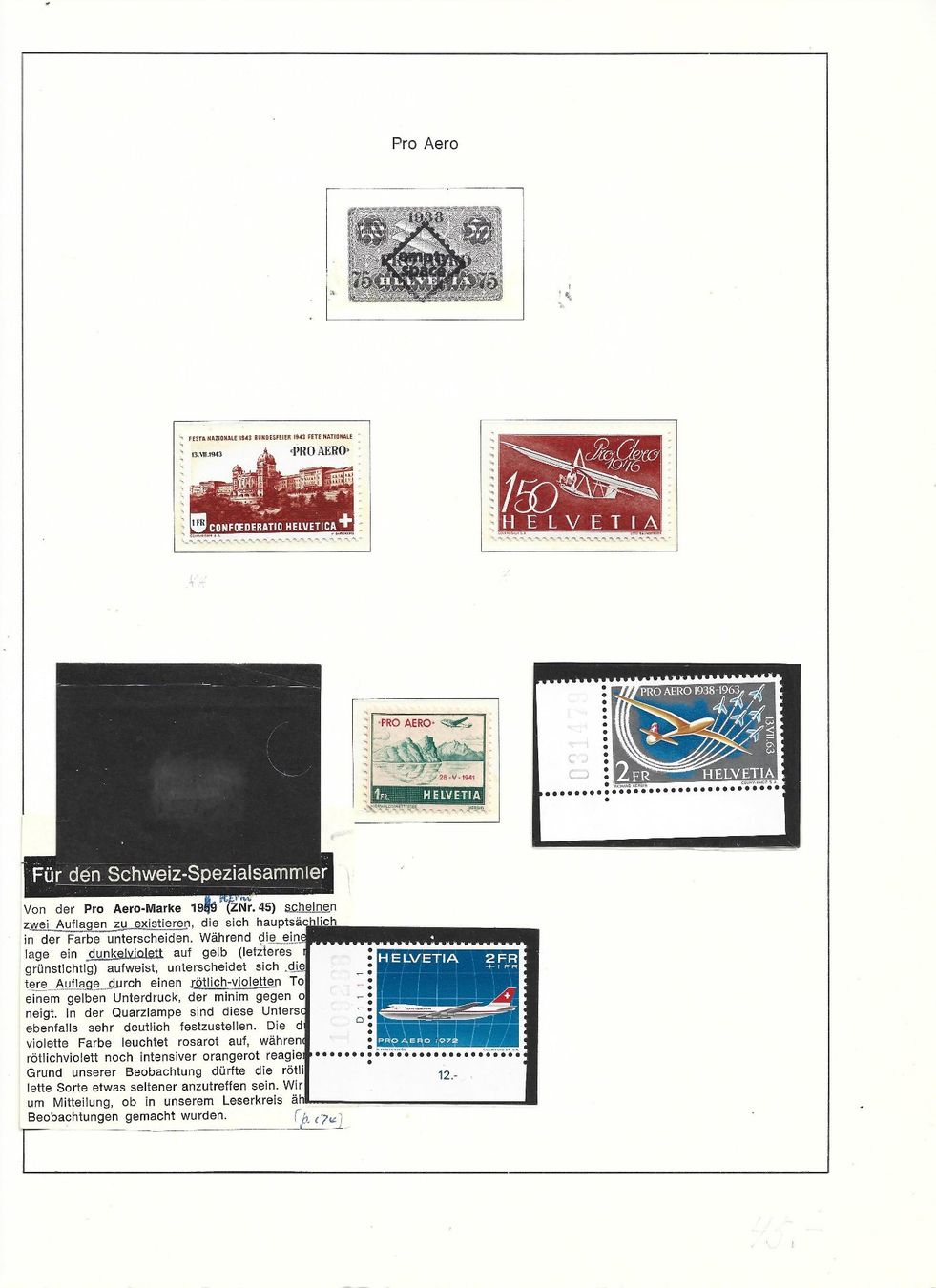 Tutti i francobolli: aviation, 1919/44 – Usato da Delemont venduto da toutdubon11 2