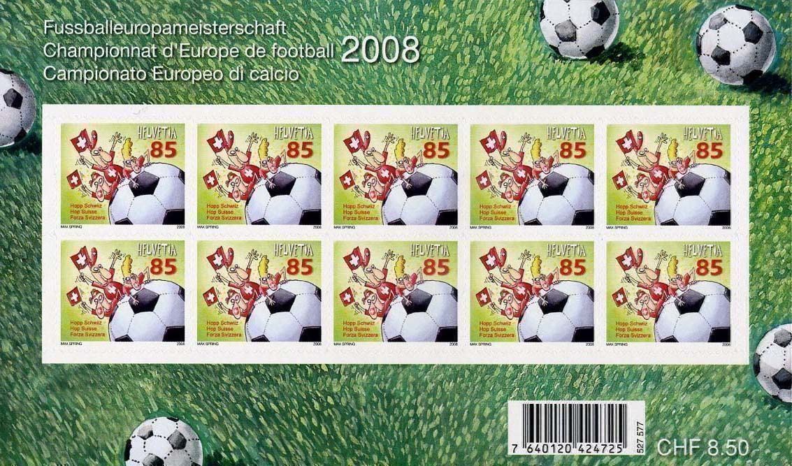 Alle Briefmarken: BOGEN Fussball-EM Hopp Schwiiz** – Neu (gemäss Beschreibung) aus Dottikon von haeusibuh5