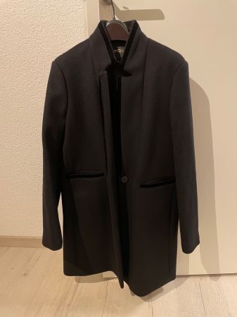 Maje Wollmantel Galar 40 schwarz