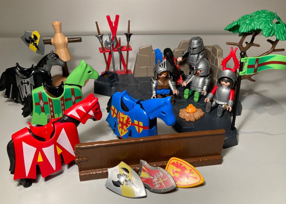 Playmobil, Ritter beim Training für das grosse Turnier (Gebraucht) in ...