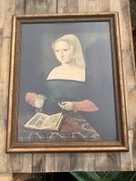 Holzrahmen: „Bildnis einer jungen Frau fli