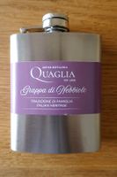 Flasche / Flachmann für Grappa (Metall)