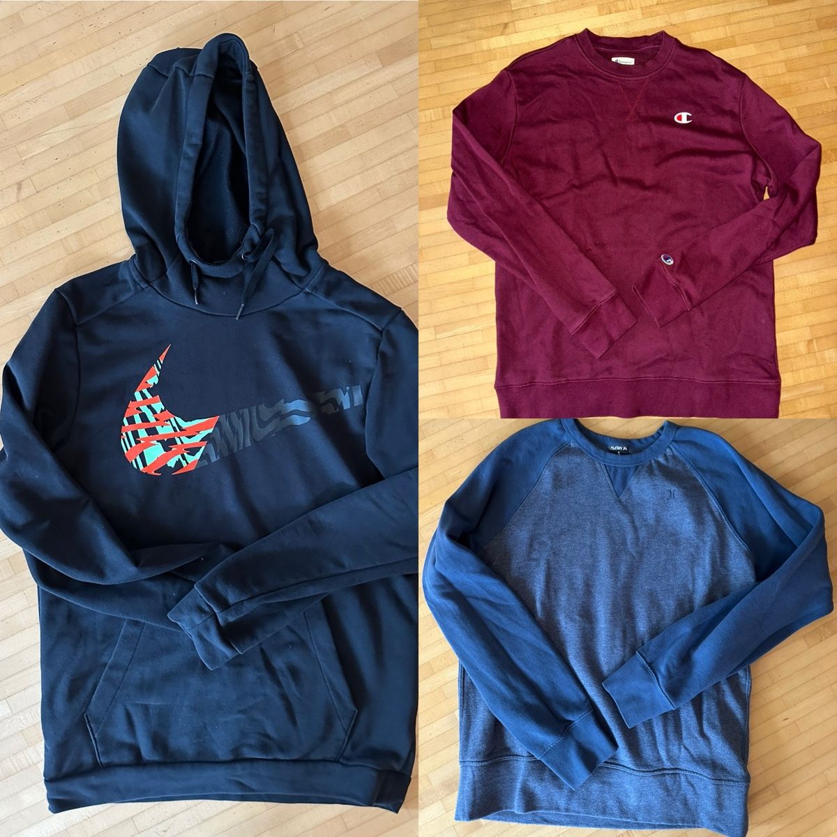 Nike Kleiderpakete: Champion, Nike, Hurley Sweaters Gr. S – Gebraucht aus Luzern von Joonster123