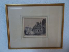 Stich "Schloss Wolfsberg", Innenhof