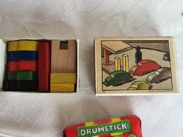 Rarität. Alter Baukasten mit Holzteilen 1:12