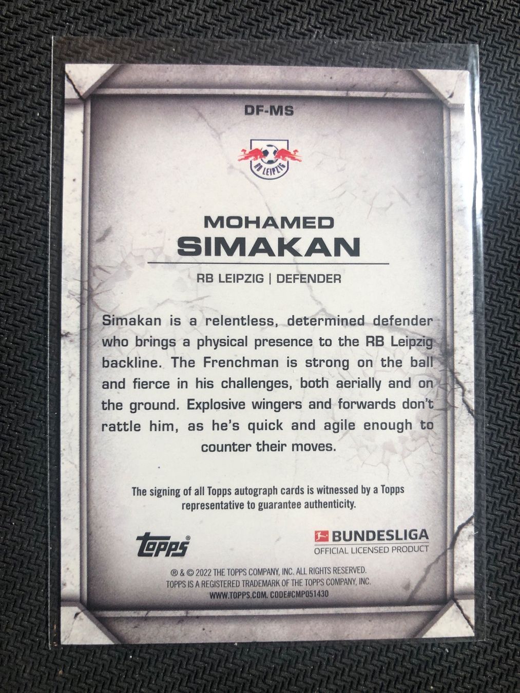 Topps Sammelbilder & Trading cards: Topps Mohamed Simakan RB Leipzig Insert Rookie Autogramm – Gebraucht aus Wangenried von Garagara 1
