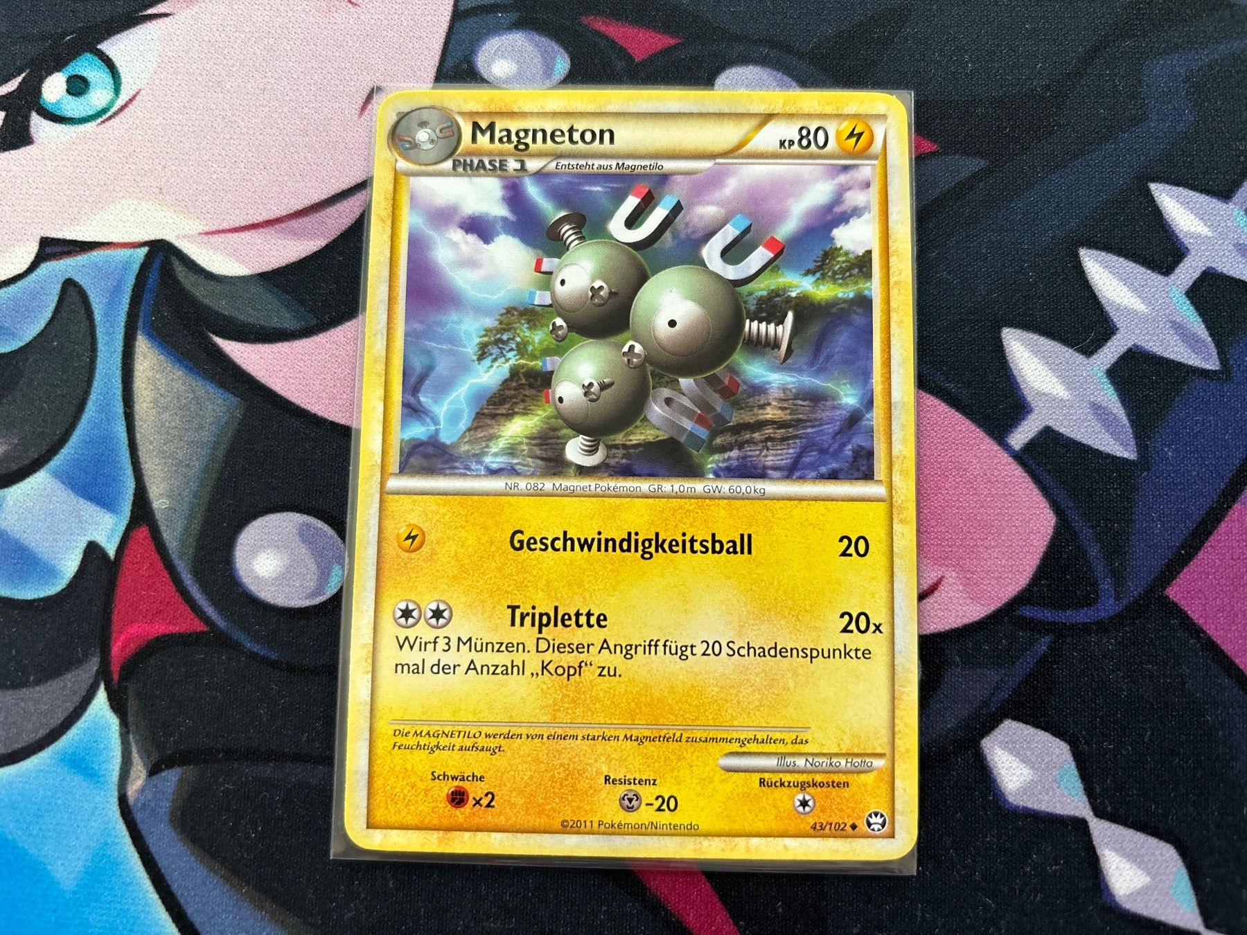 Pokémon Sammelbilder & Trading cards: 2011 POKEMON Magneton Triumph 043 – Gebraucht aus Wilen (Sarnen) von Seeungeheuer