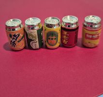 5 Getränkedosen für Puppenhaus/Puppenstube 