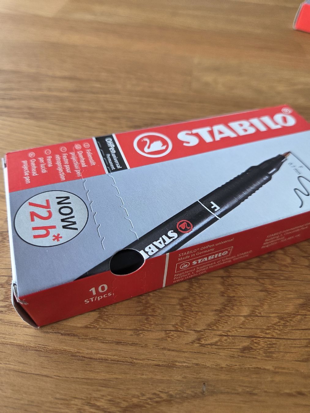 Stabilo Penna & Evidenziatori: STABILO OHPen Permanent schwarz 10er Pack neu – Nuovo e nell'imballaggio originale da Ennetmoos venduto da Gamer2 1