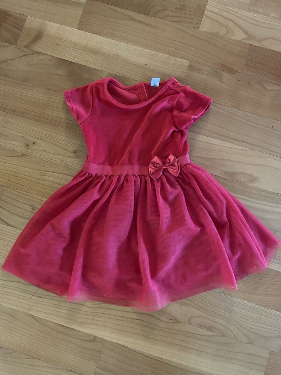 Kleider & Röcke: Rotes Kleid 92 / 1.5-2 Jahre / Weihnachtskleid – Gebraucht aus Attiswil von Cheech3072