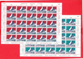 1965  Matterhorn  Bogensatz mit Retuschen  ** Postfrisch **