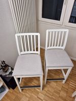 2x IKEA EKEDALEN Stühle Weiss Hellgrau (Sehr guter Zustand)