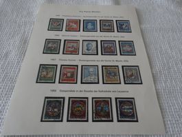 Pro Patria 1 Seite 1965 1966 1967 1968 Gemälde gest.
