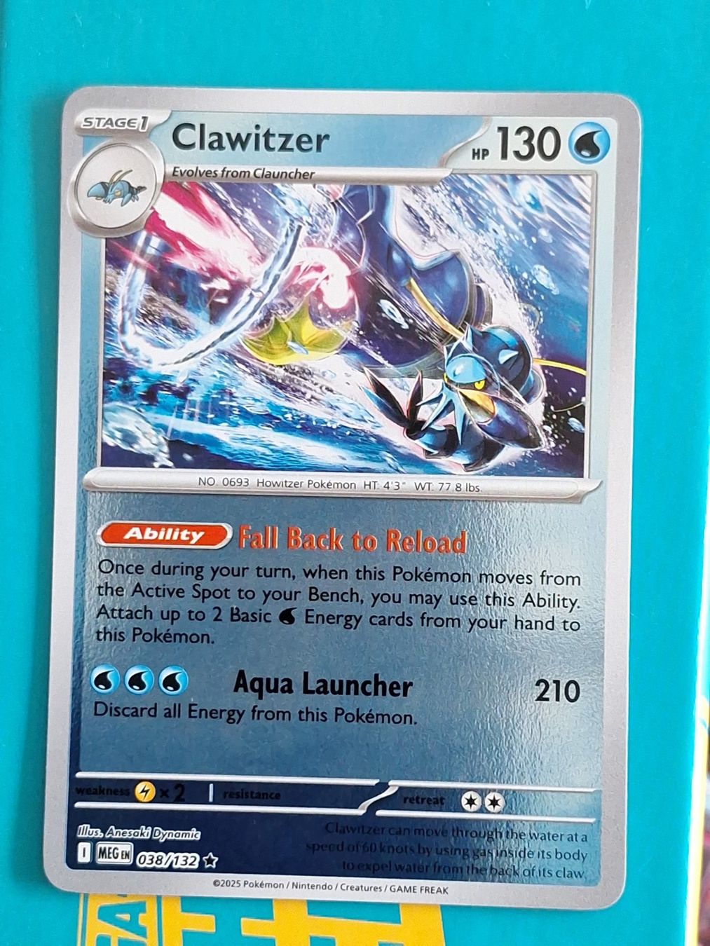 Pokémon Carte collezionabili: Clawitzer - Reverse Holo Pokemon Mega Evolution #1.8 – Usato da Altstätten SG venduto da GGsGameshop