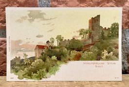 Kunst AK - SCHLOSSRUINE STEIN - Baden