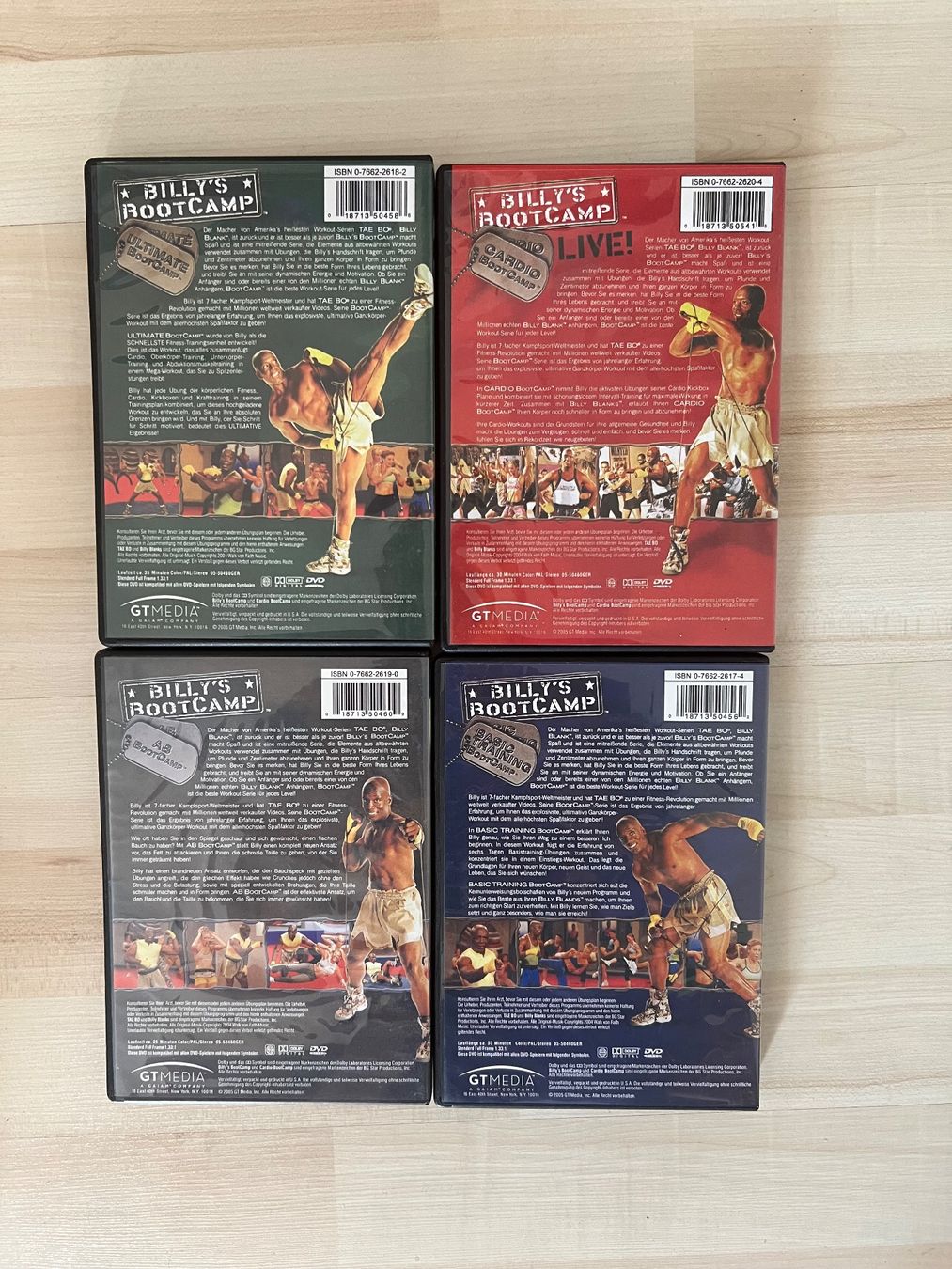Tutti i DVDs: Billy's Bootcamp DVD Set – Usato da Altstätten SG venduto da sheamus 3