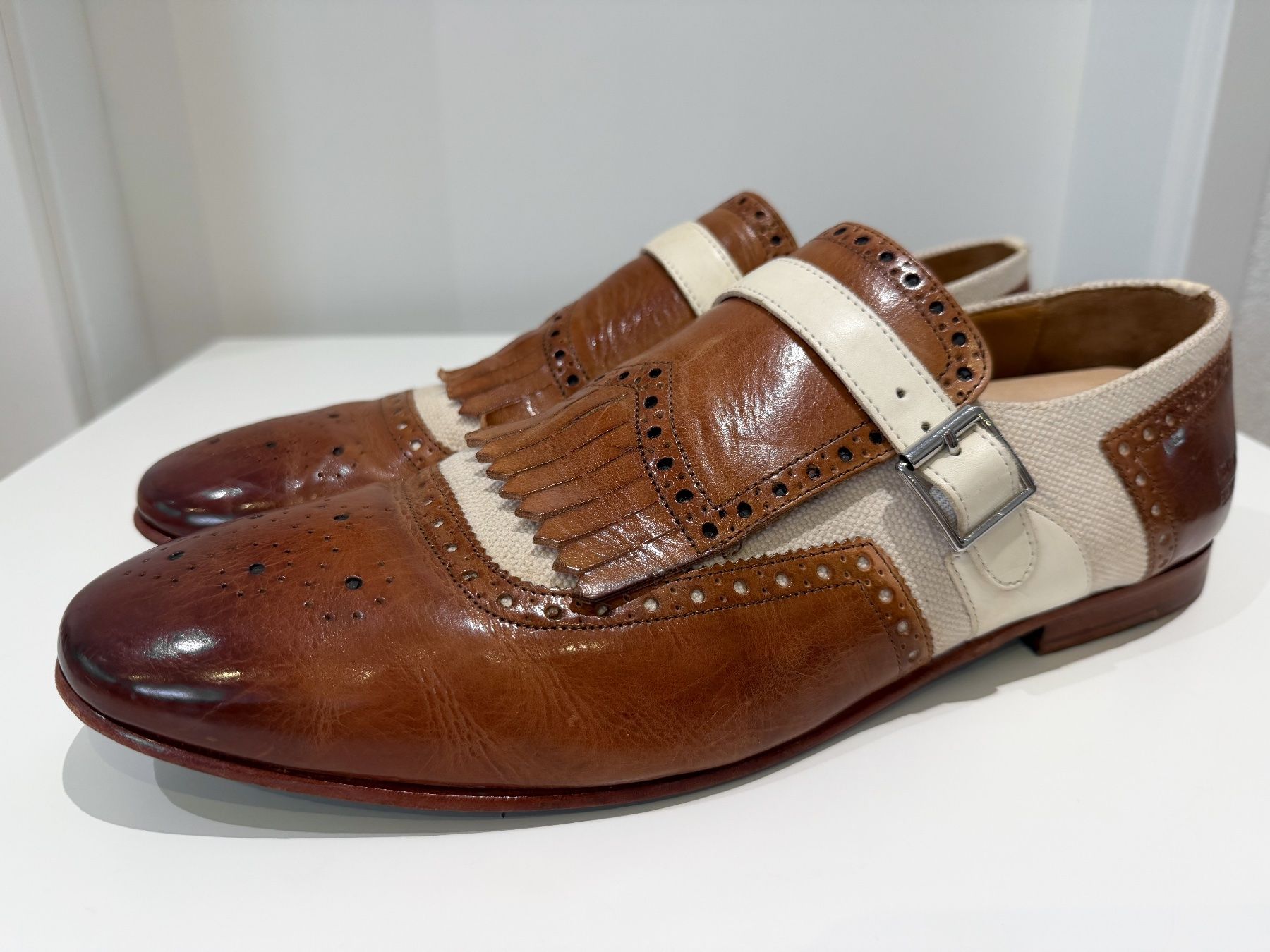 Scarpe da uomo: Melvin & Hamilton Monkstrap Schuhe Gr. 48 – Usato da Dietikon venduto da Angy94