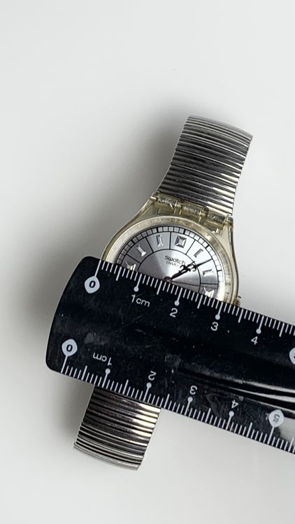 Swatch Uhr mit Metallarmband, Vintage 4