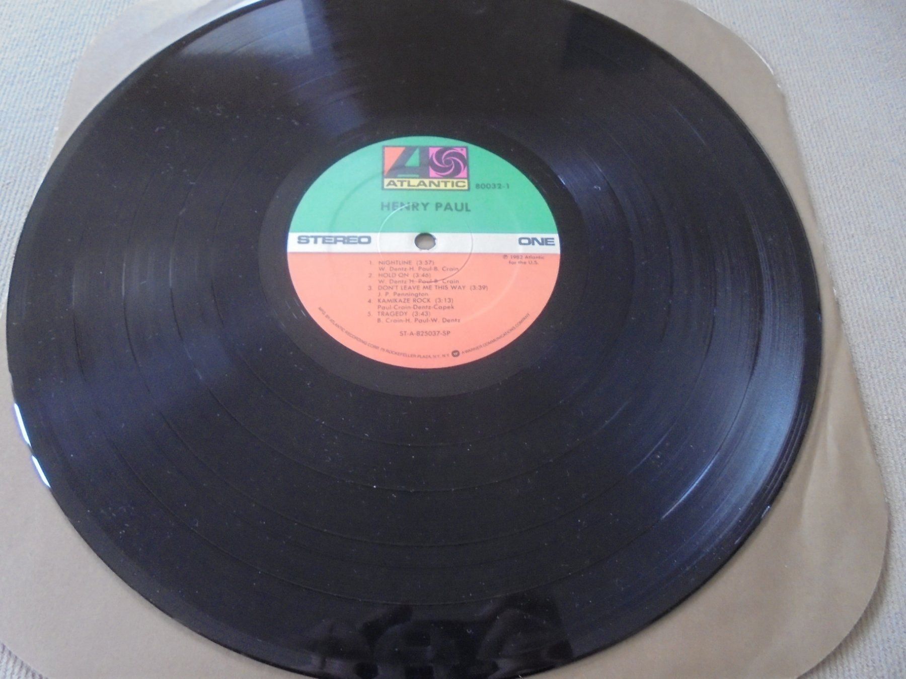 Dischi in vinile: Henry PAUL " Henry Paul " LP USA 1982 – Usato da Crissier venduto da Promopost 4