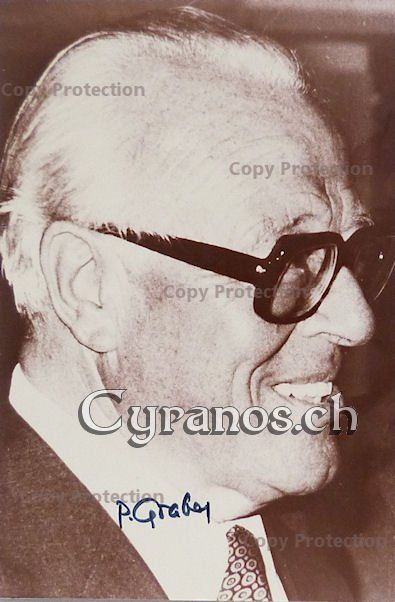 Autogramme: Pierre Graber (1908-2003) Bundesrat - Autogramm – Gebraucht aus Dietikon von autogramme1