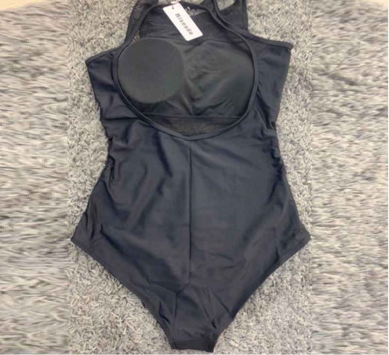 Maillot De Bain Athleta Noir Et Blanc Chevron - Taille 32 B/C - Neuf Avec étiquette