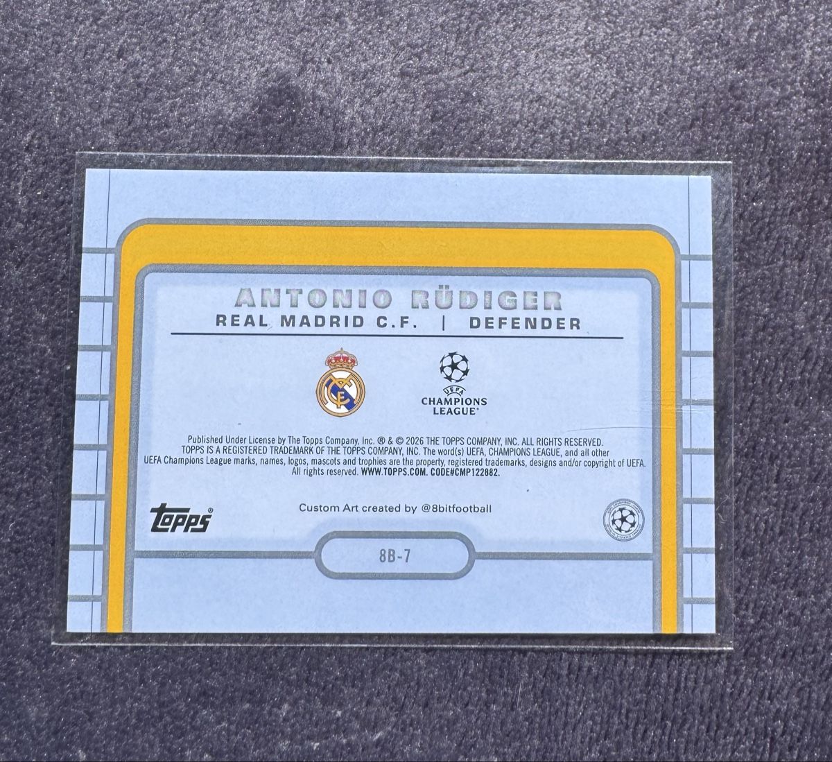 Topps Carte collezionabili: Topps Antonio Rüdiger Real Madrid 8Bit – Usato da Gattikon venduto da Fandiboy 1
