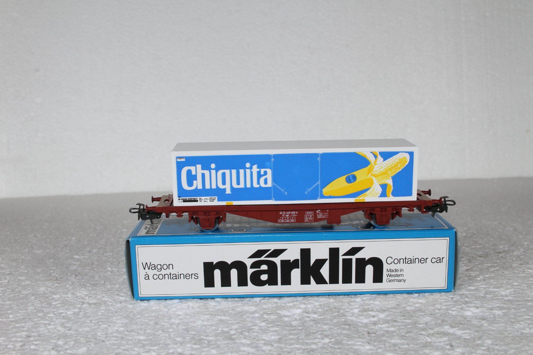 Märklin Modelleisenbahnen: Märklin Sj Containerwagen Chiquita – Gebraucht aus Triesen von cor_62ts
