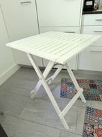 Tavolo pieghevole bianco usato 60x60cm