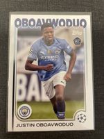 Topps Justin Oboavwoduo Manchester City