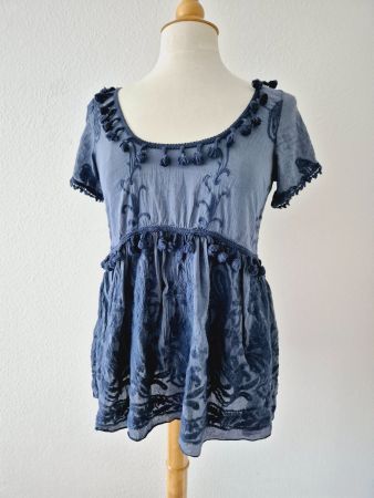 TUNIKA TEZUK MIT SEIDE,  BOMMEL BLUSE , TOP ZU JEANS HOSE