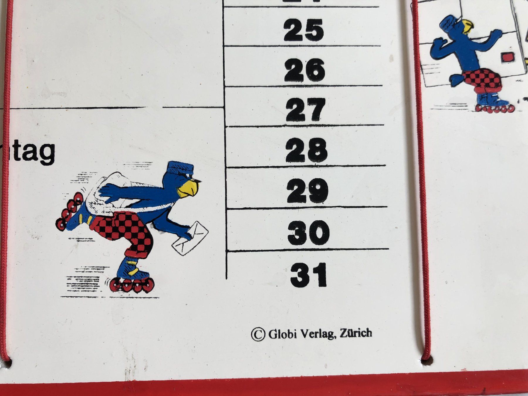Calendari: GLOBI - Kalender - Vintage - Globi Verlag – Usato da Schaffhausen venduto da durruti 1
