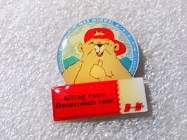 Ansteckpin 17: Alltag raus, Österreich rein