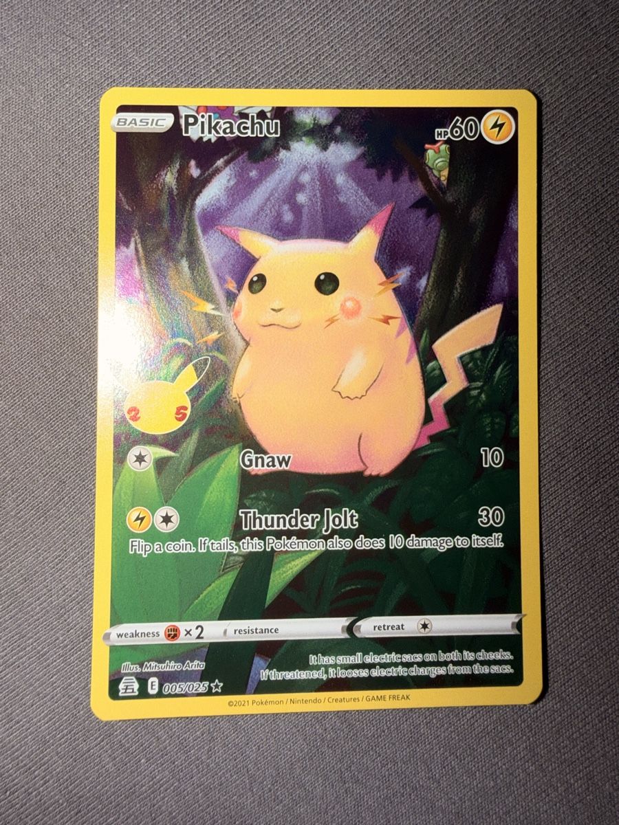 Pokémon Carte collezionabili: Pokémon Pikachu Karte 2021 005/025 – Nuovo (secondo la descrizione) da SCHERZINGEN venduto da Corinne131313