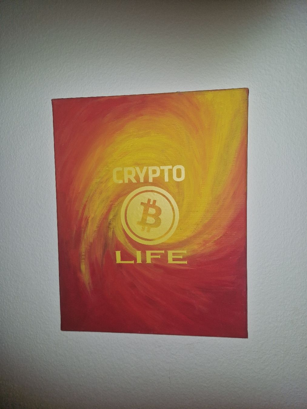 Dipinti: Bitcoin "Crypto Life" Gemälde. – Usato da Winterthur venduto da Veteran-67
