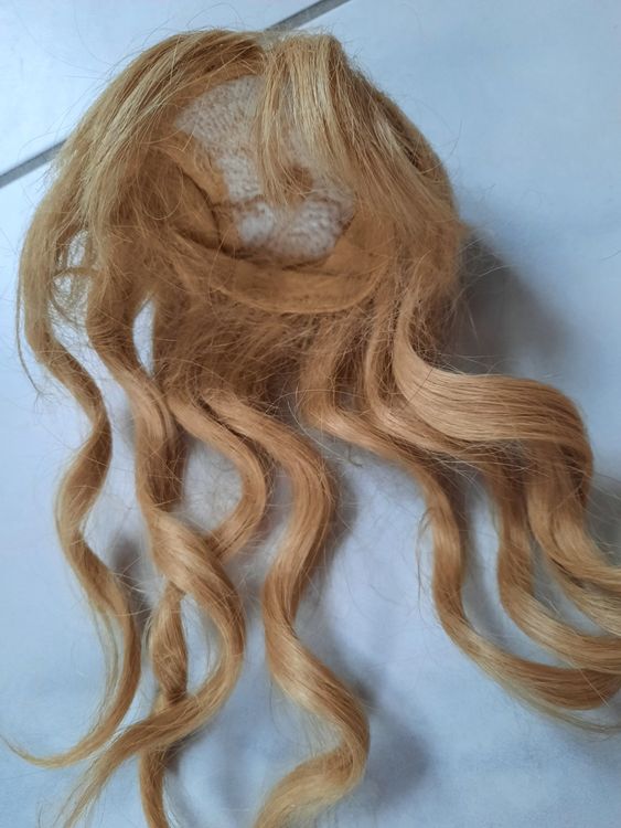 Ancienne Perruque Pour Poupée – Cheveux Naturels – Taille 2 – France – Pour Jumeau, Steiner, Bru