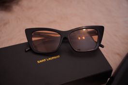Saint Laurent Sonnenbrille, Schwarz.