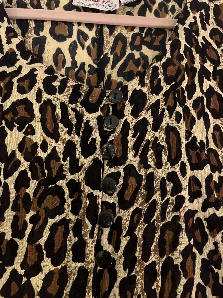 Vestiti: Elegantes Kleid mit Leo-Muster vintage – Usato da Zürich venduto da Closetbesties 2