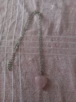 Kette mit Rosenquarz-Herz