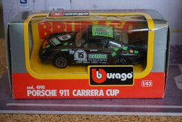 Burago Porsche 911 Carrera Cup 1:43 OVP TOP !!!!!!!!!!!!