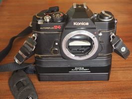 Klassiker Konica T4 mit Auto Winder AR vintage analog
