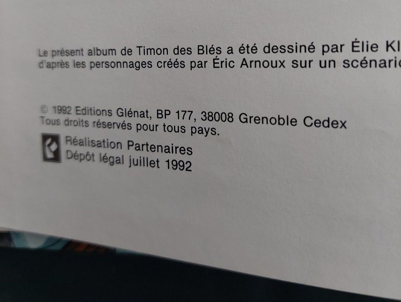 Comics: Timon Des Blés T.5 La Mouette EO 1992 TBE – Gebraucht aus Genève von Blu_BD 2
