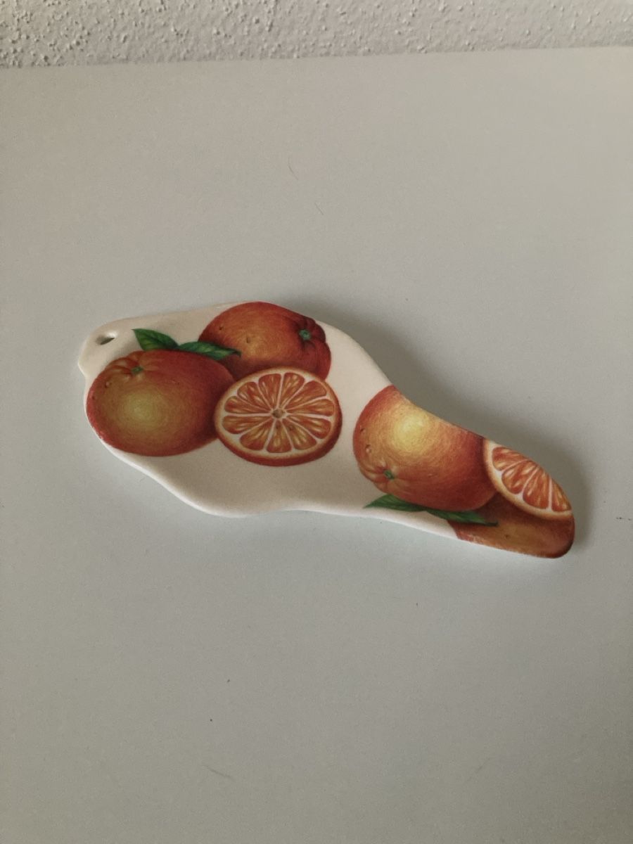 Cucchiai: Repose-cuillère, orange sanguine! – Usato da Biel/Bienne venduto da almercaa