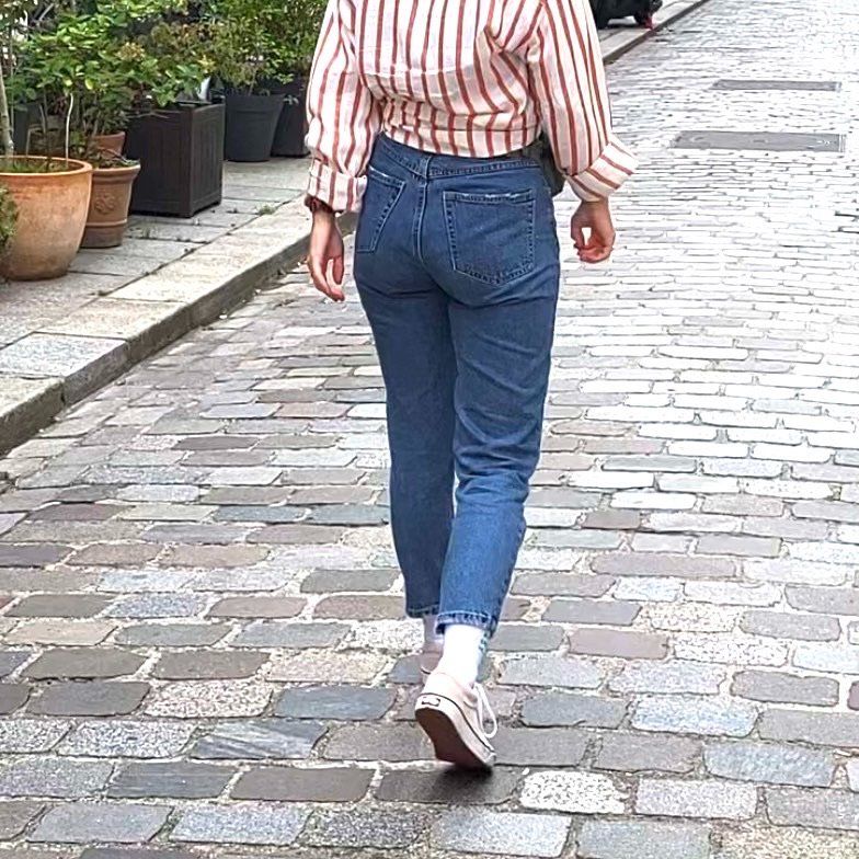 Pull&Bear Jeans: Blaue Pull&Bear Mom-Jeans – D'occasion à Horw par mira_6p85 3