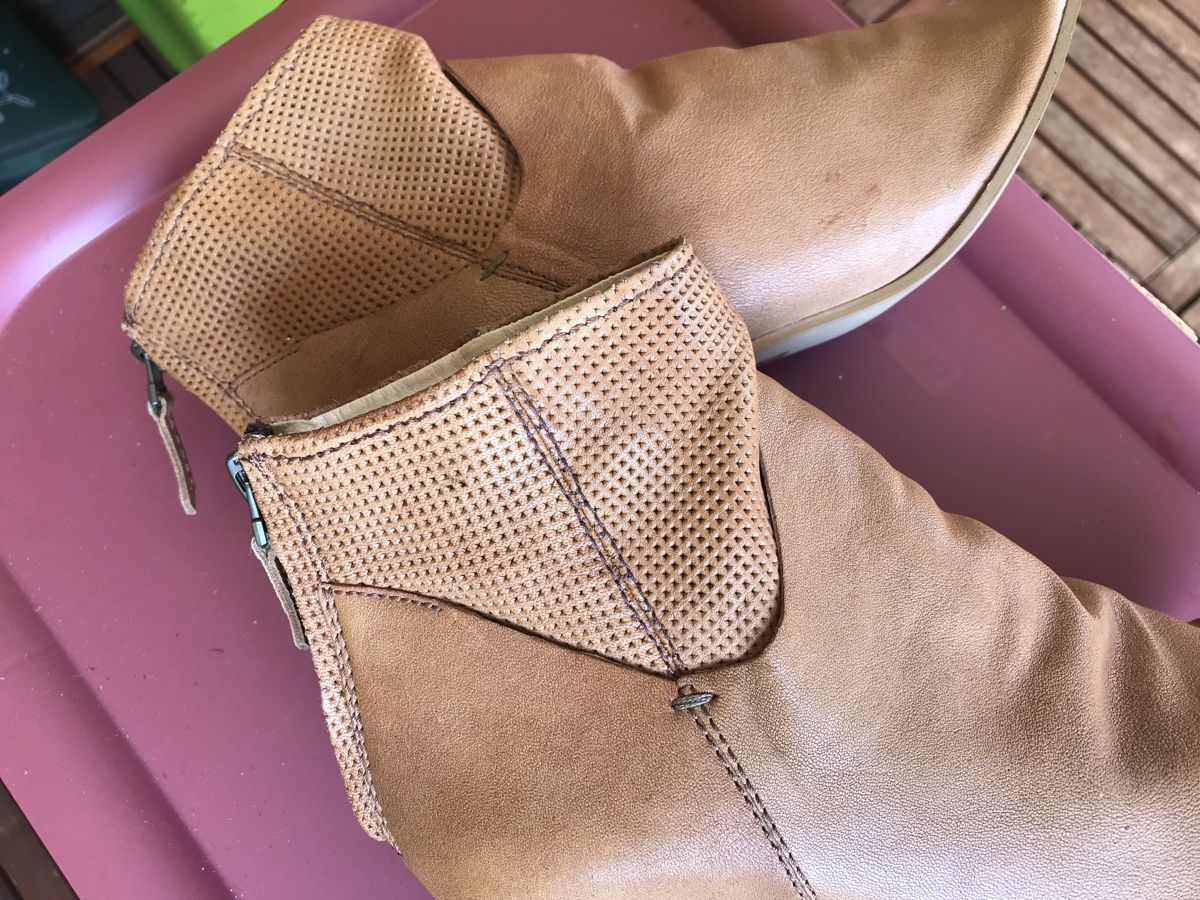 Damenschuhe: Elvis Zanon Sommer Stiefelette, Gr.37, Leder, hellbraun – Gebraucht aus Meilen von delta-da-spica 6