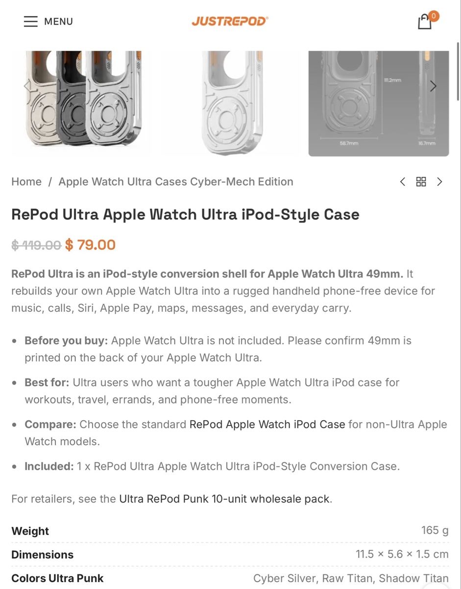Apple Smartwatch: JustRepod Apple Watch Ultra Neuf – Neu (gemäss Beschreibung) aus Fribourg von Karanoties 4
