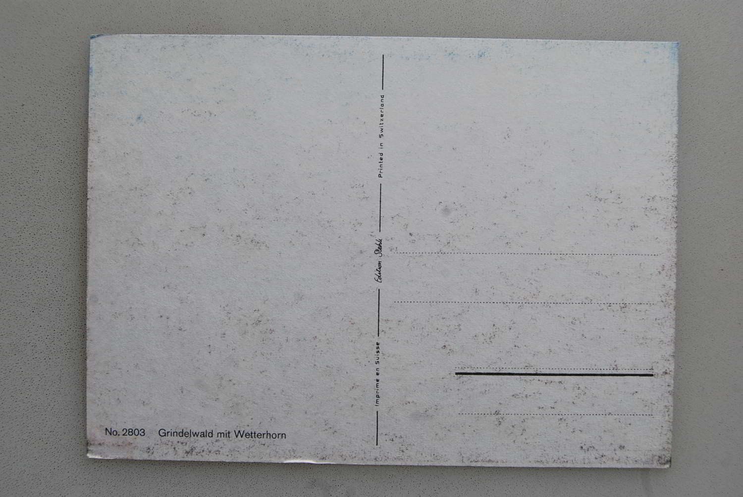 Cartoline postali: AK Grindelwald mit Wetterhorn – Usato da Rüfenacht BE venduto da Toro06 1