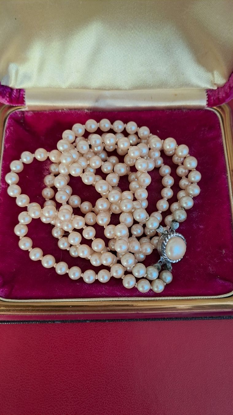Catenine: Perlenkette doppelreihig defekter Verschluss – Difettoso da Deitingen venduto da Soya1 3